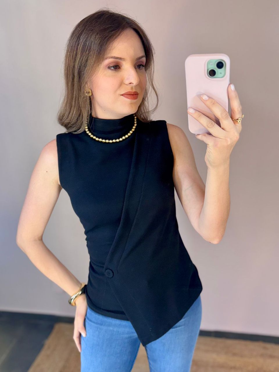 Blusa Monique Assimétrica - DONNA LELLA