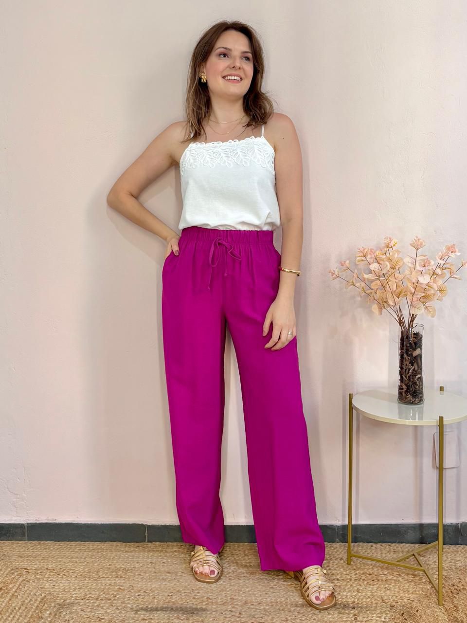 Calça Kelly - Fucsia - DONNA LELLA