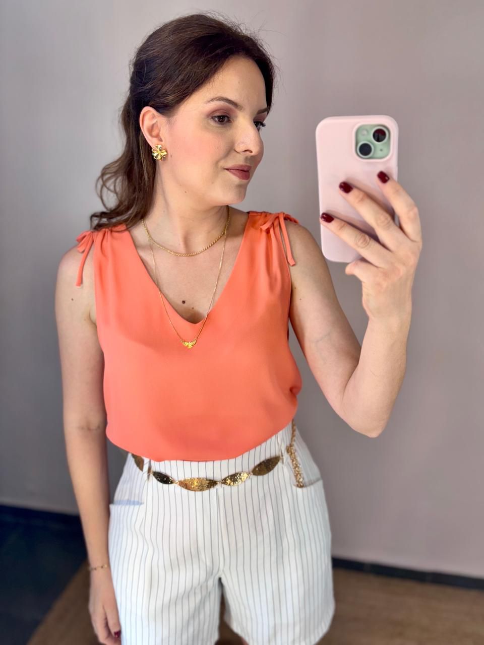 Regata Coulisse - Coral - DONNA LELLA