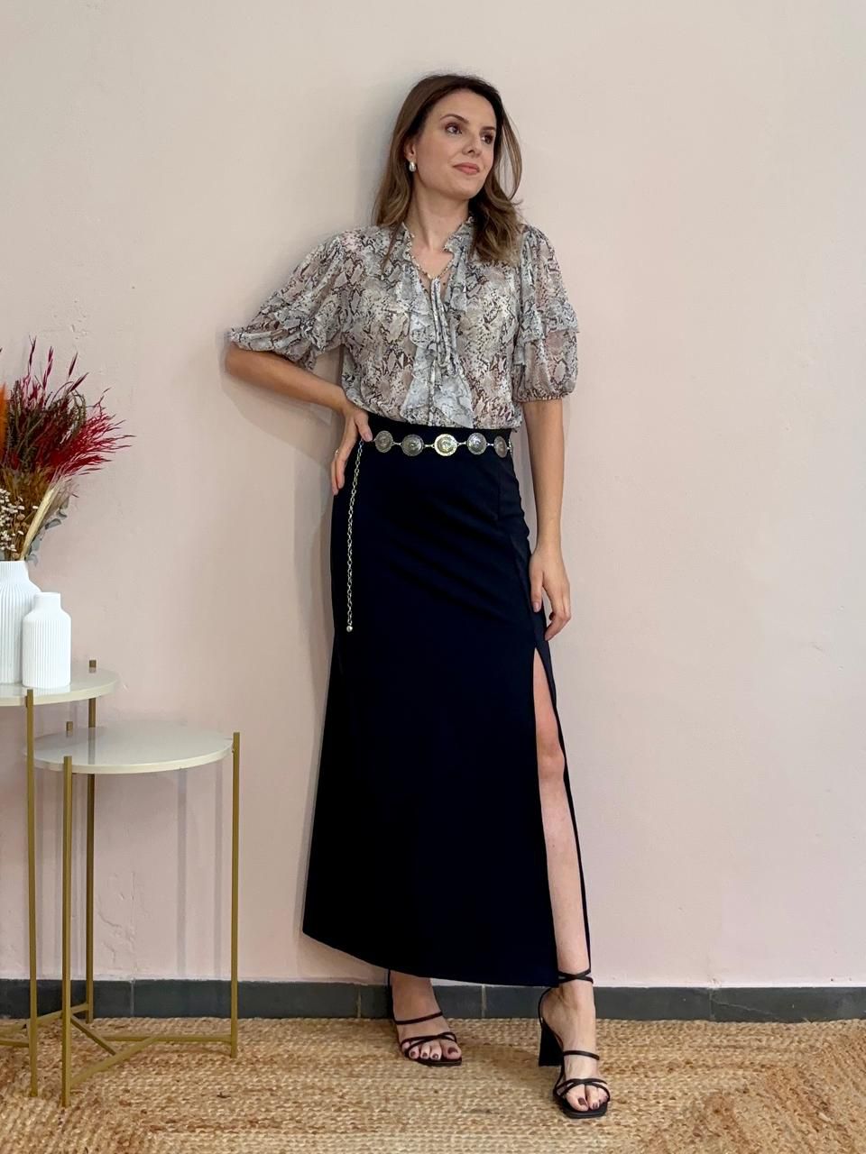 Saia Paloma Fenda Lateral - DONNA LELLA