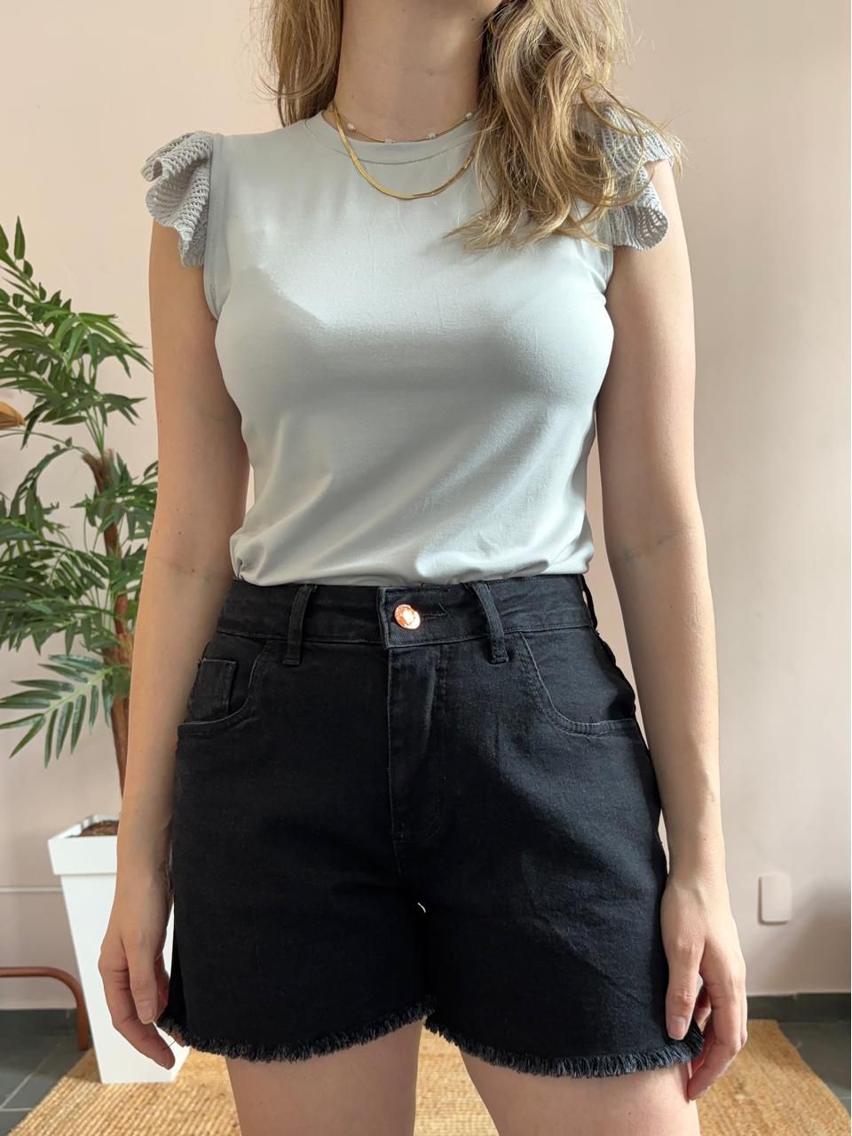 Shorts Jeans Preto - DONNA LELLA