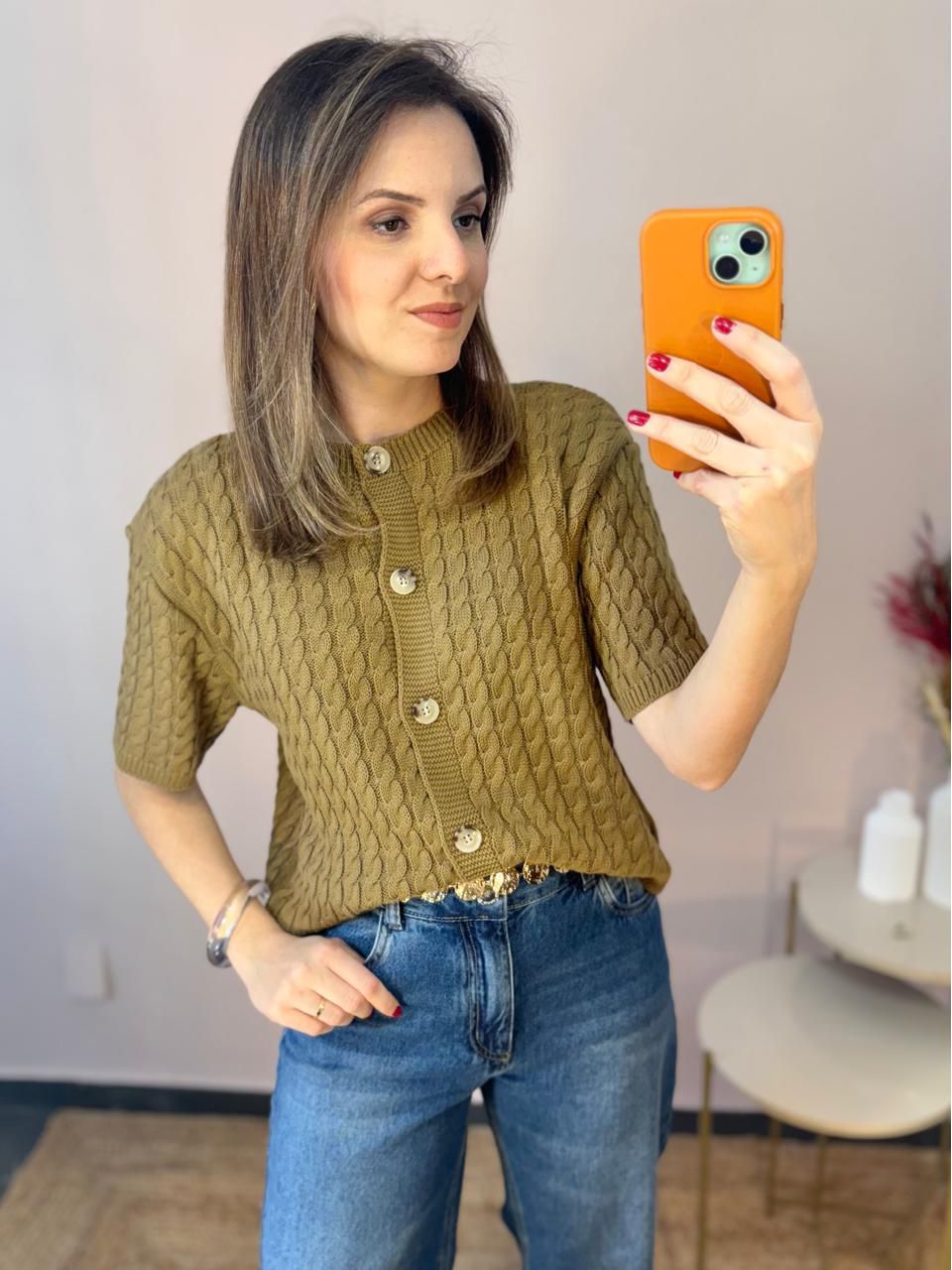Tricô Eva Botões - DONNA LELLA