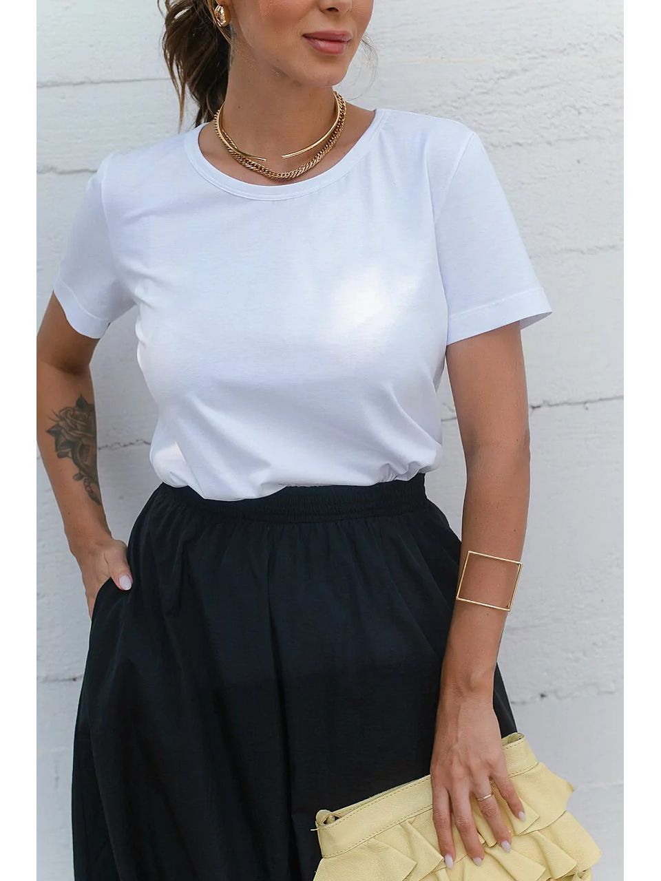 Tshirt Algodão - Branca - DONNA LELLA