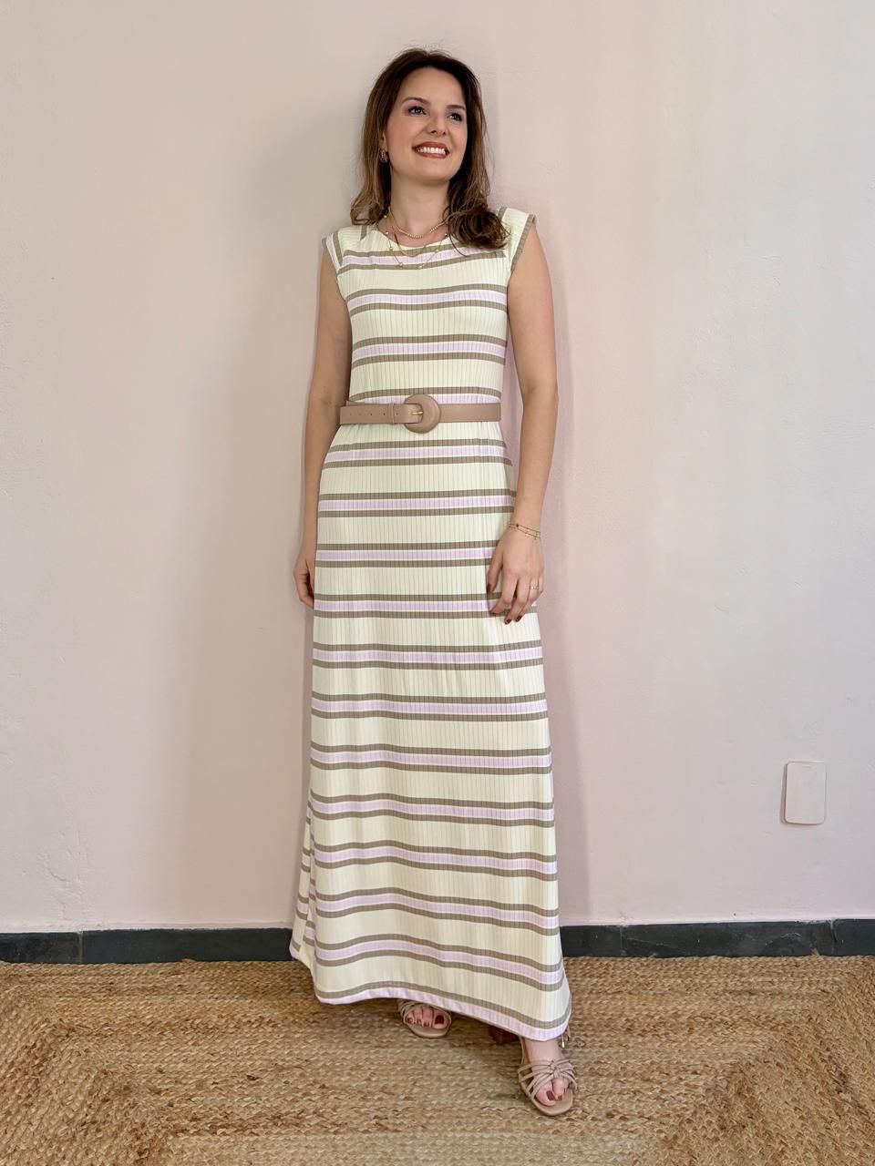 Vestido Iara Listrado - DONNA LELLA