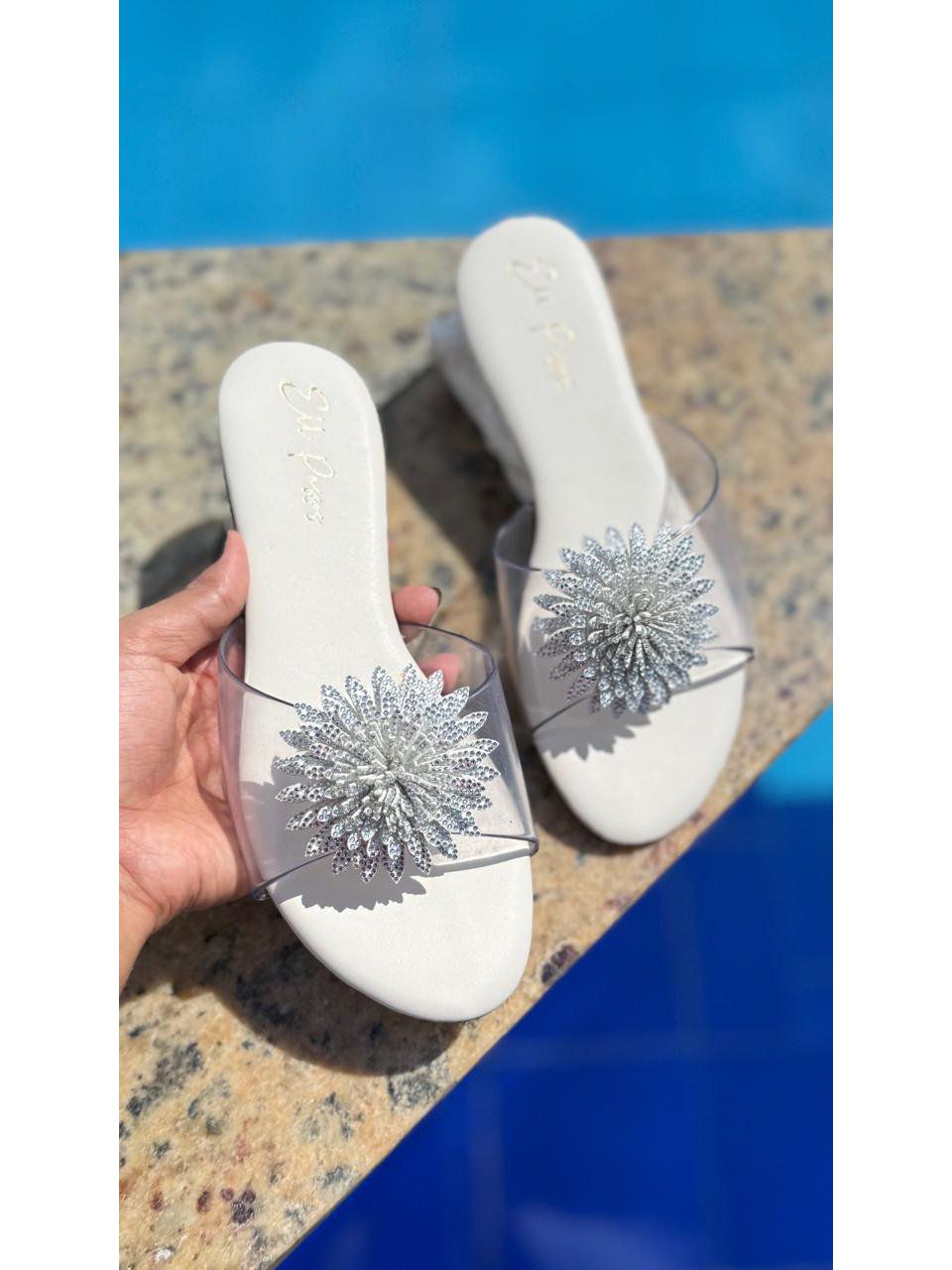 Rasteira Sol Off White - ELL PASSOS CALÇADOS