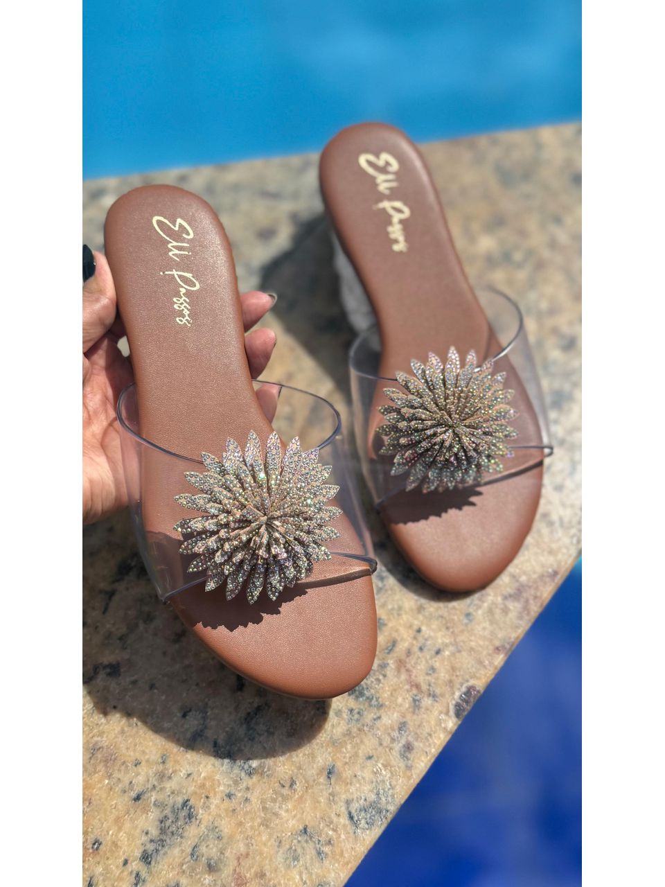 Rasteira Sol Caramelo - ELL PASSOS CALÇADOS