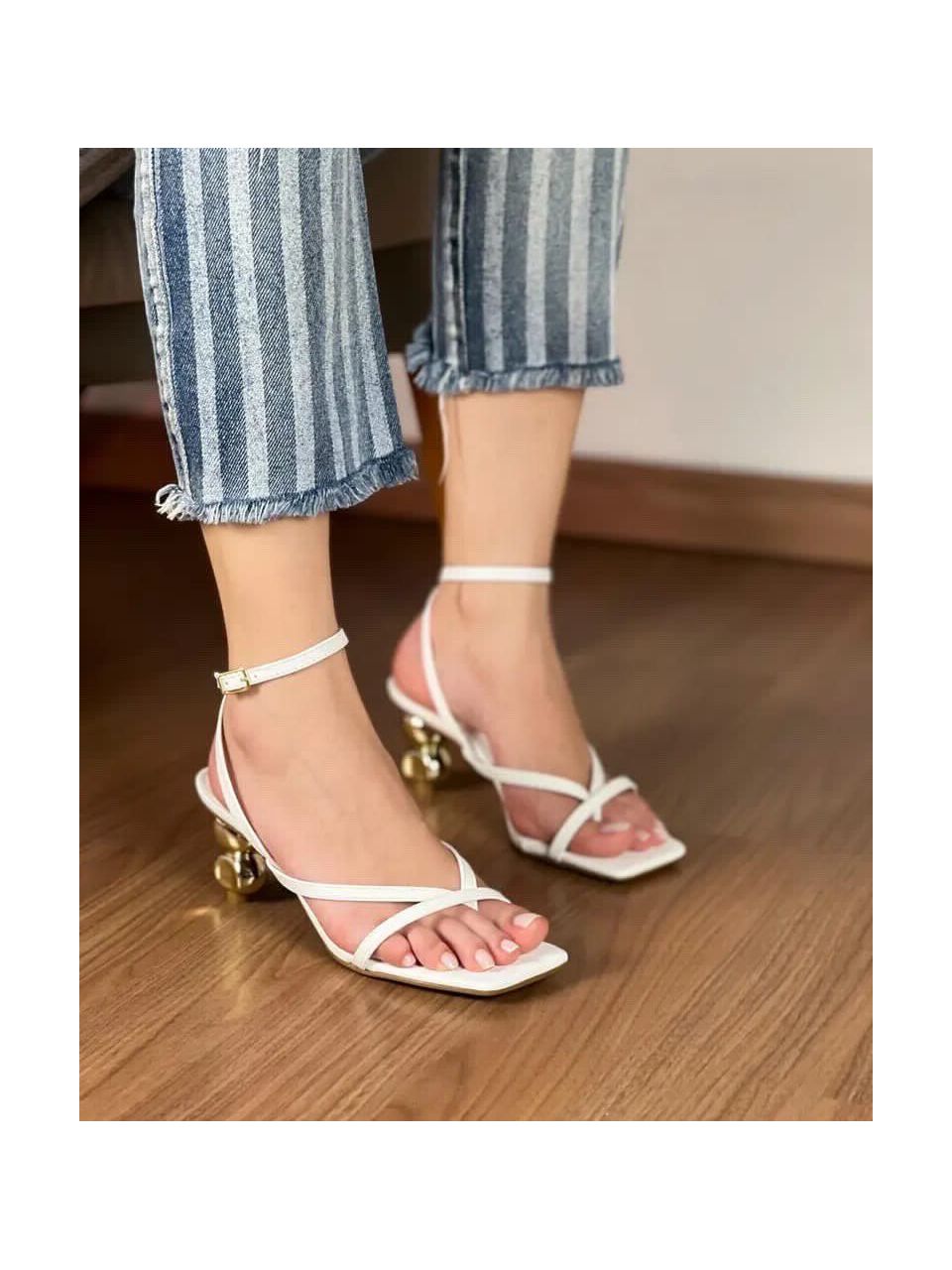 Salto Gardenia - OFF - 6cm - ELL PASSOS CALÇADOS