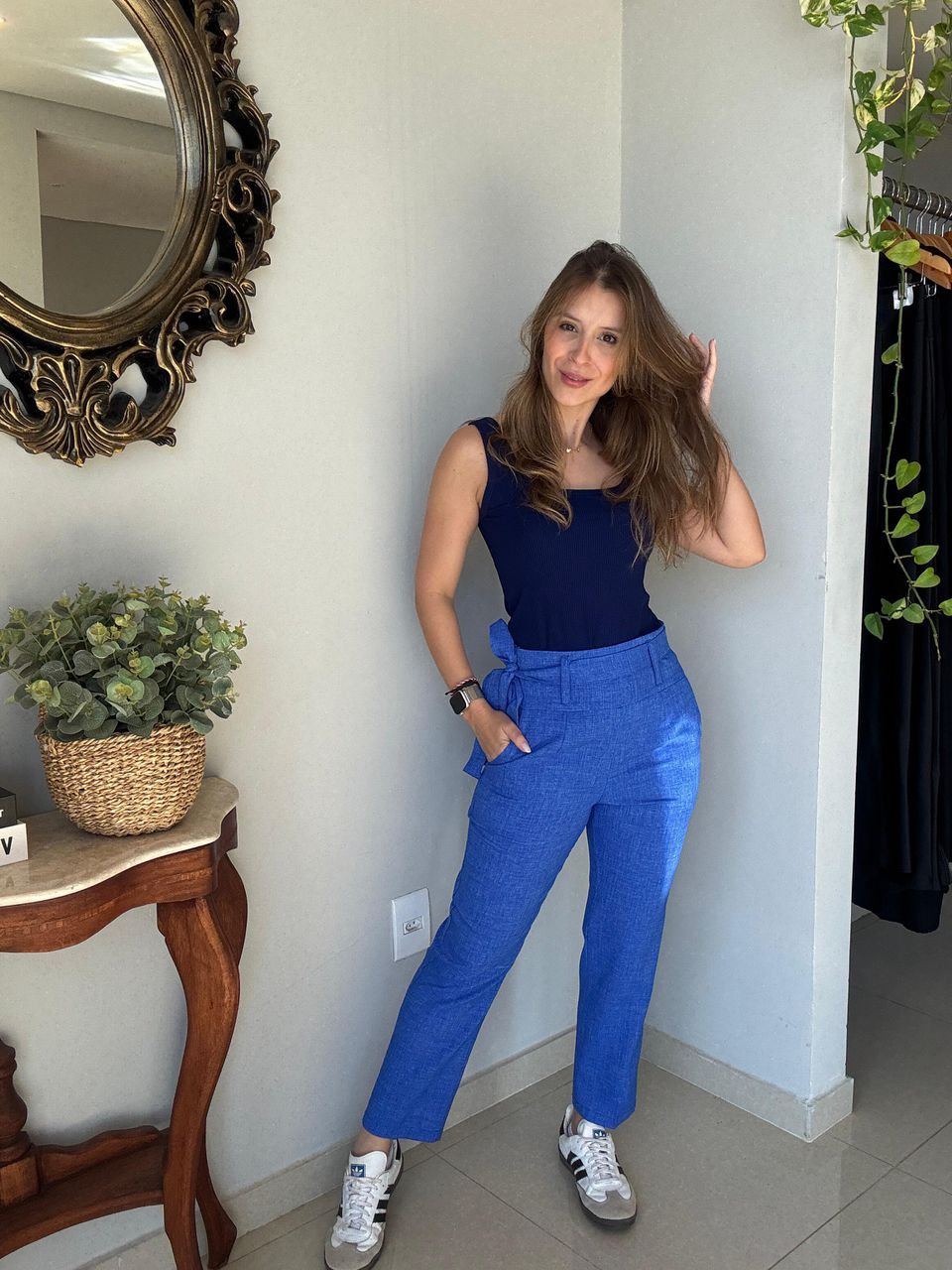 Calça Malu Azul - Empório Leal