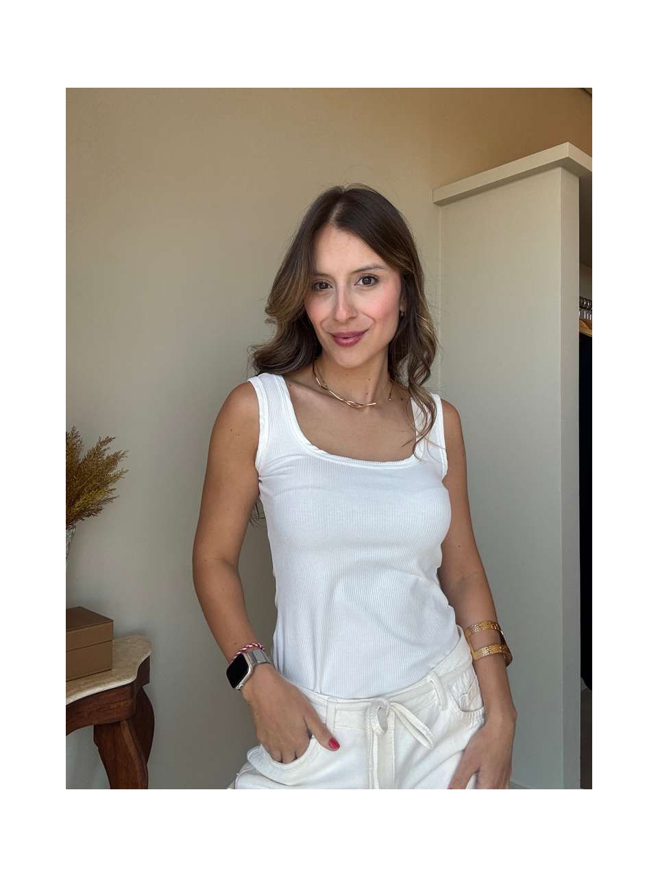 Regata Canelada Gi Off White - Empório Leal