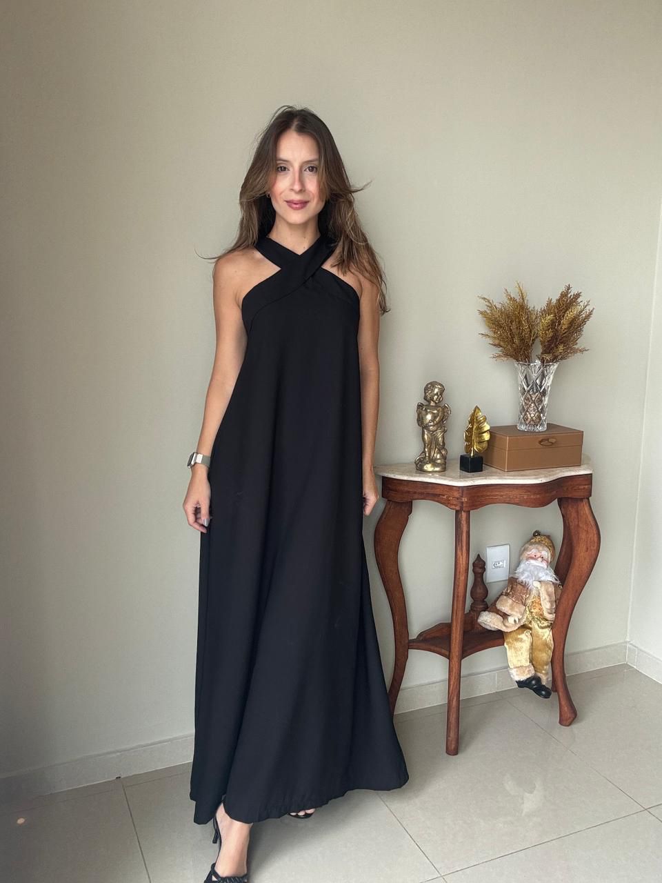 Vestido Amanda Preto - Empório Leal