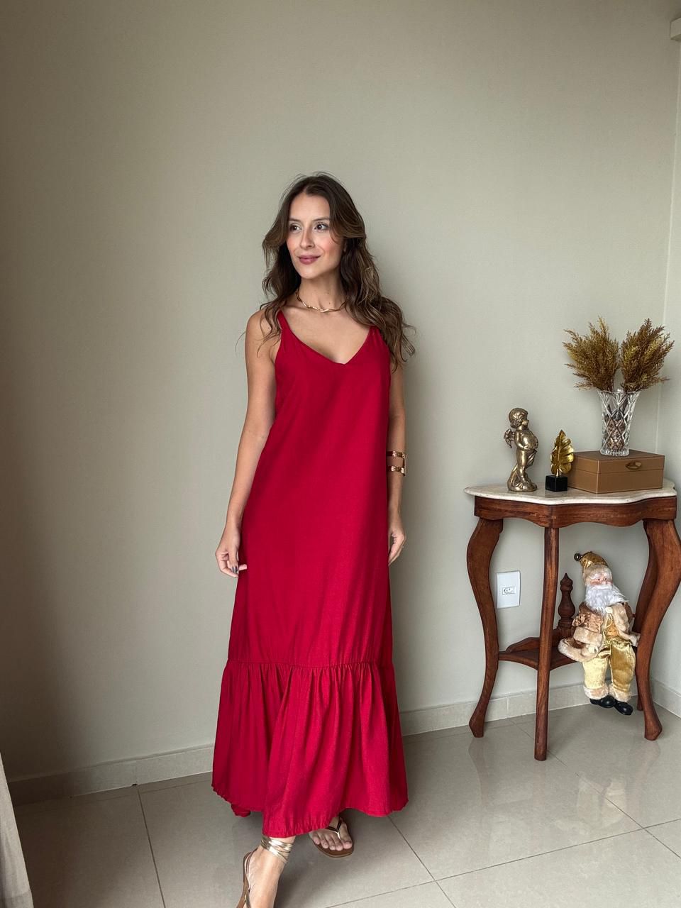 Vestido Empório Leal Vermelho - Empório Leal