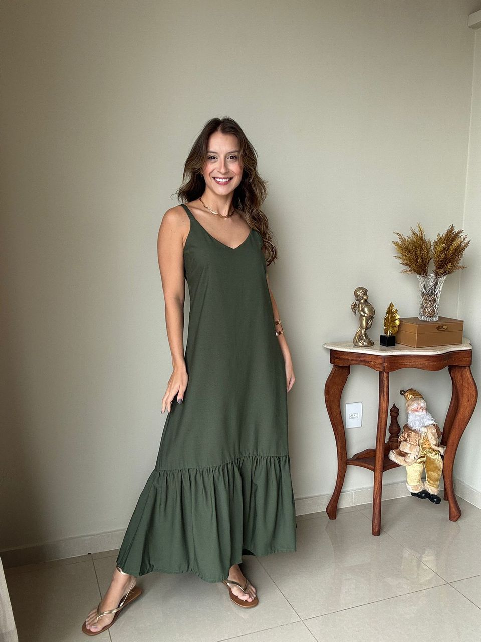 Vestido Empório Leal Verde Militar - Empório Leal