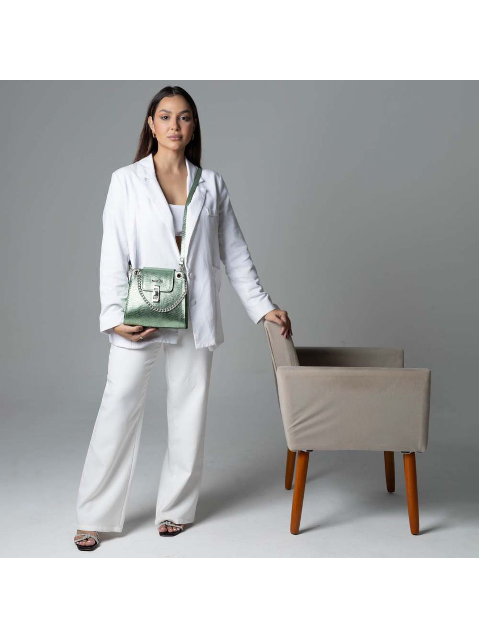 Bolsa de Couro Griffazzi Verde