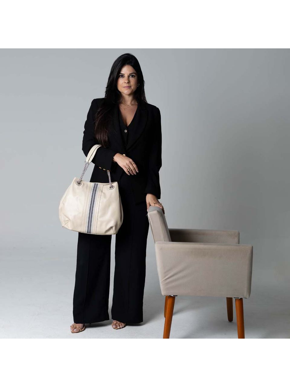 Bolsa de Couro Griffazzi Marfim