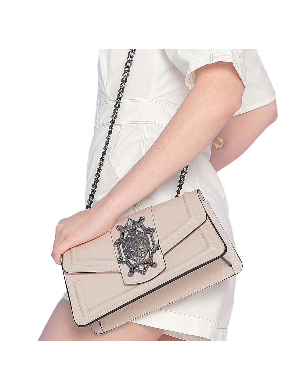 Bolsa de Couro Griffazzi Off White