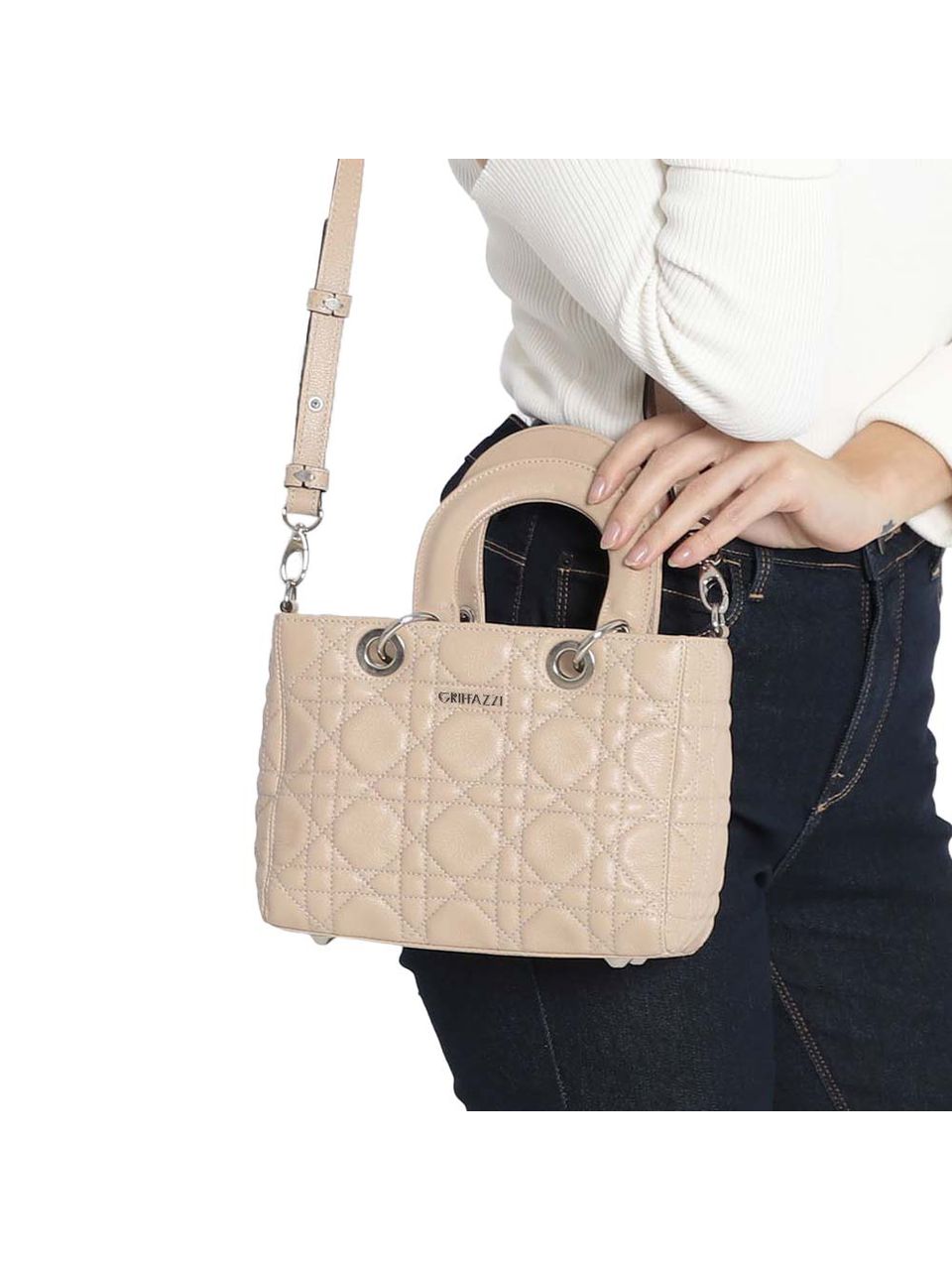 Bolsa de Couro Griffazzi Nude