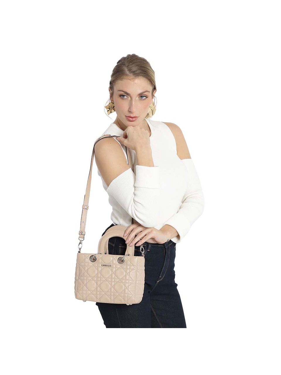 Bolsa de Couro Griffazzi Nude