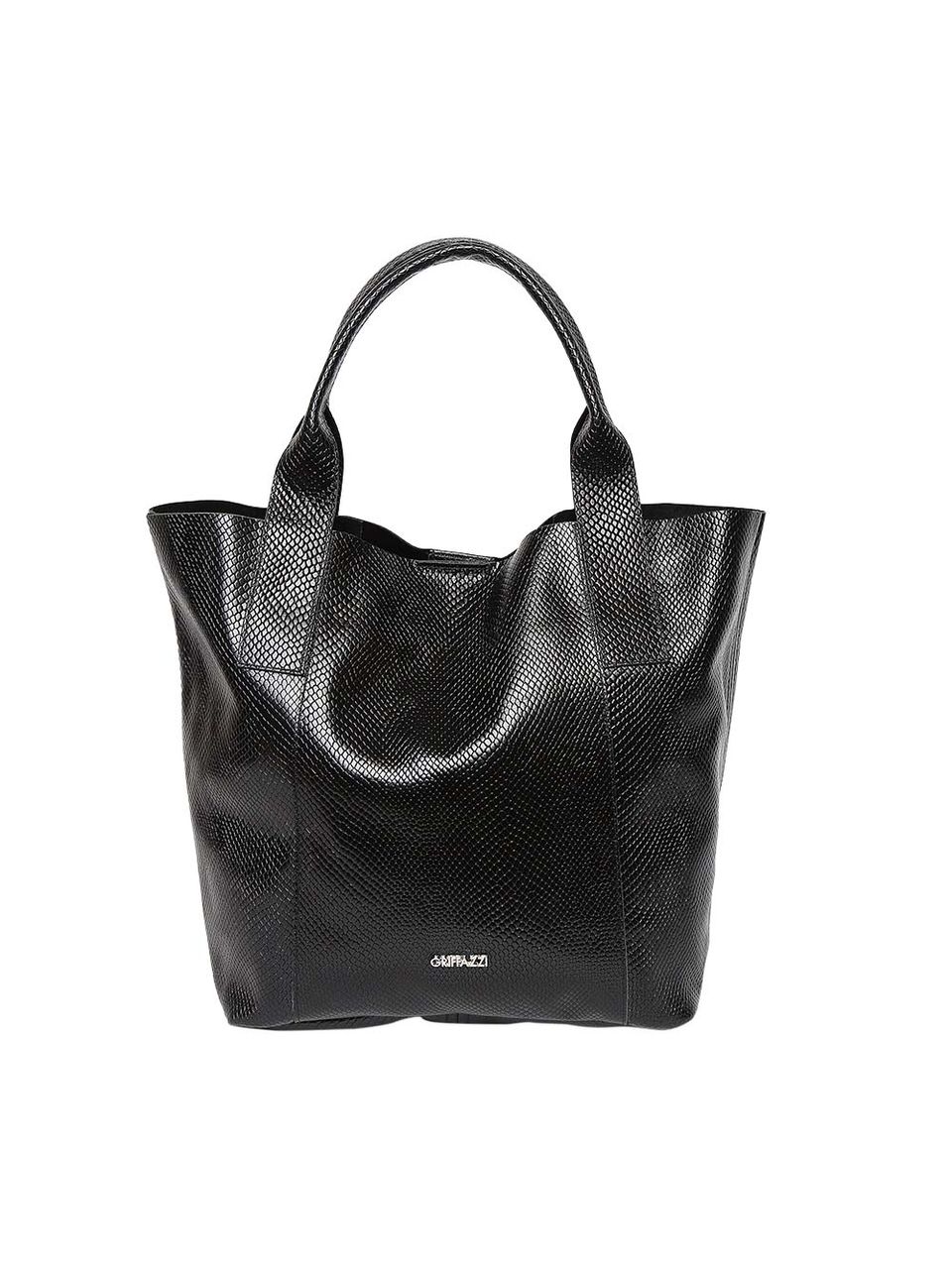 Bolsa Sacola Couro Griffazzi Preta