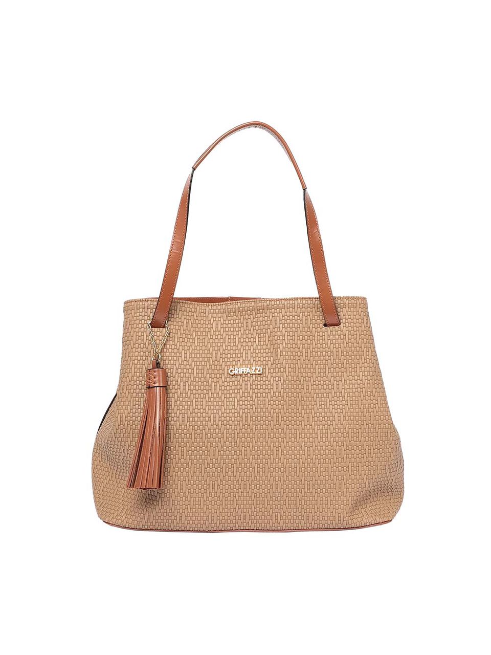 Bolsa de Camurça Texturizada Griffazzi Marrom