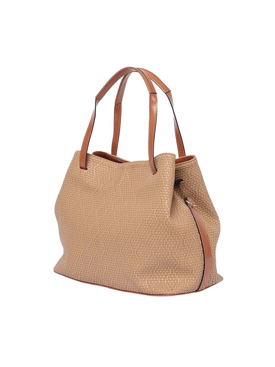 Bolsa de Camurça Texturizada Griffazzi Marrom