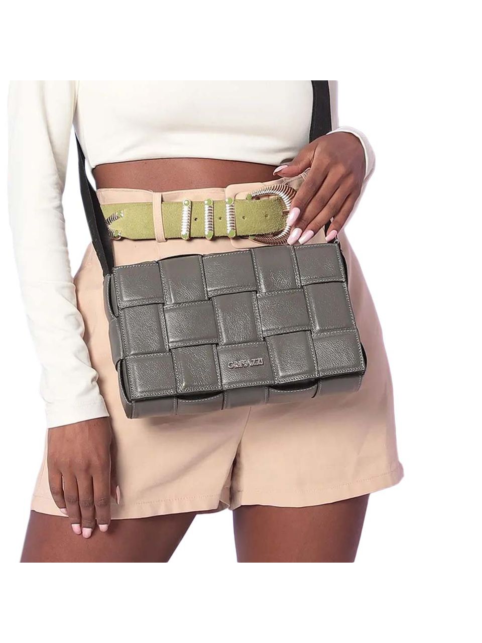 Bolsa de Couro Griffazzi Oliva