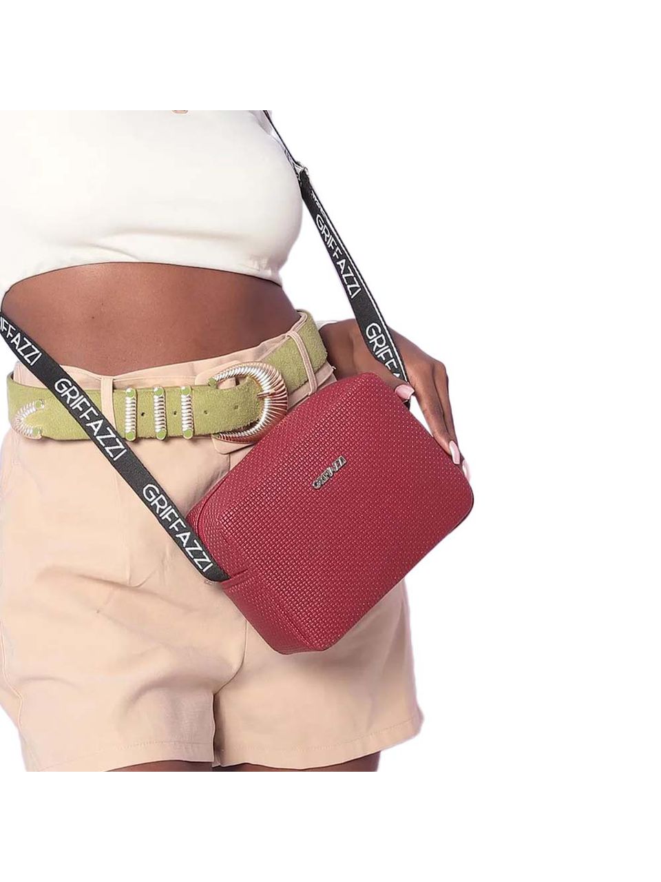 Bolsa Griffazzi Bordô