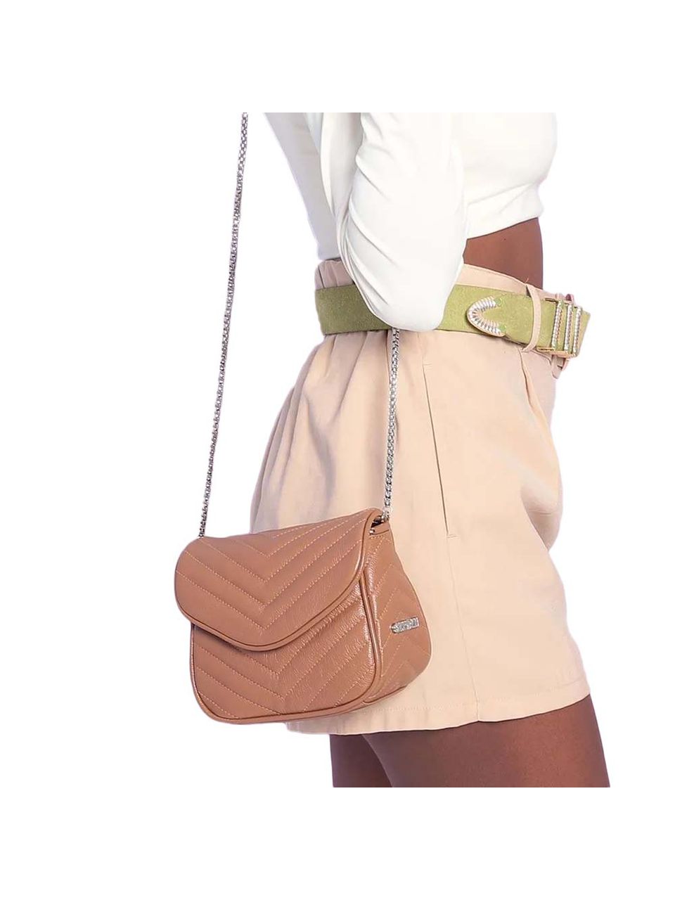 Bolsa de Couro Griffazzi Caramelo