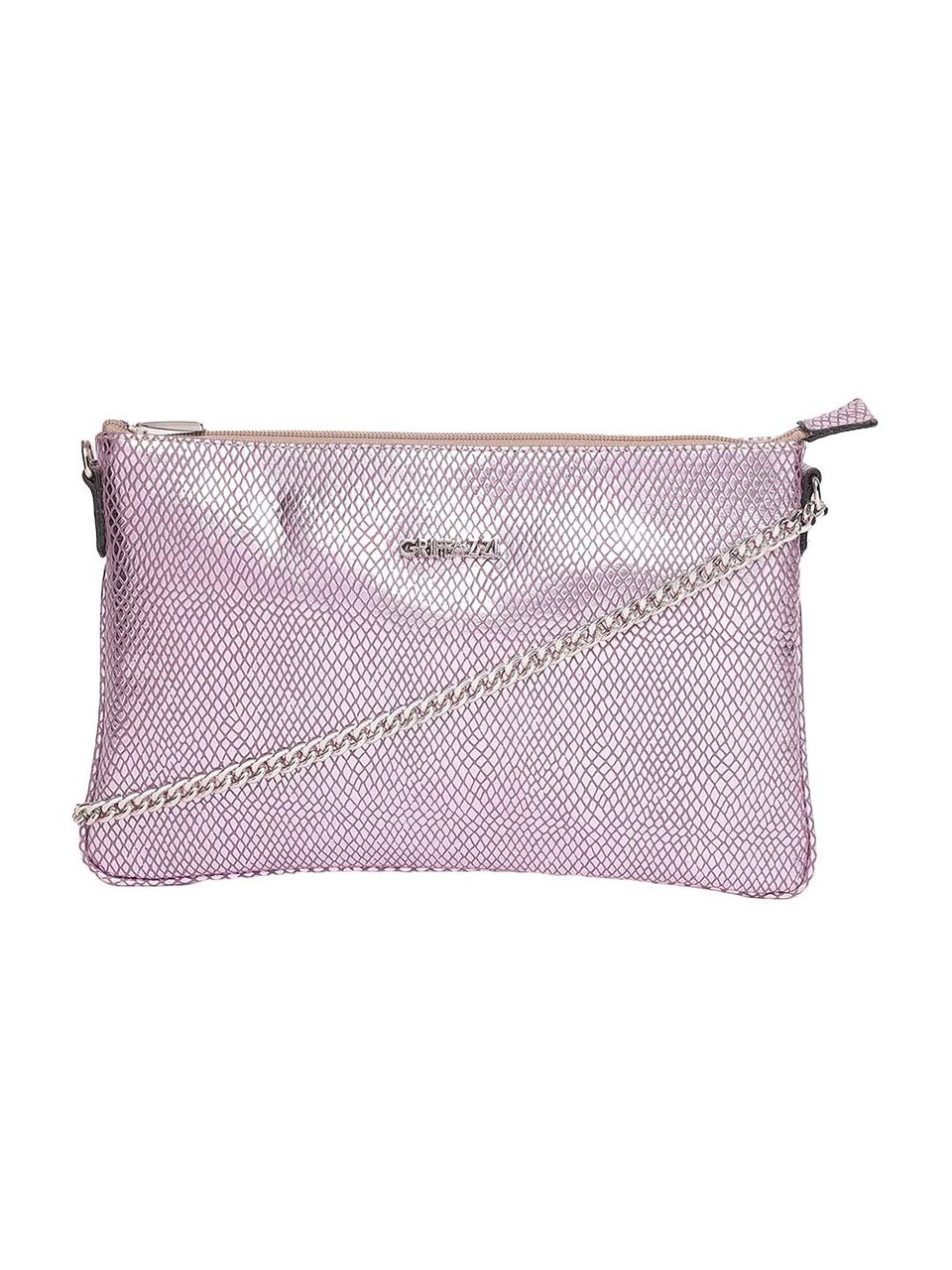 Bolsa Clutch Transversal em Couro Griffazzi Lilas