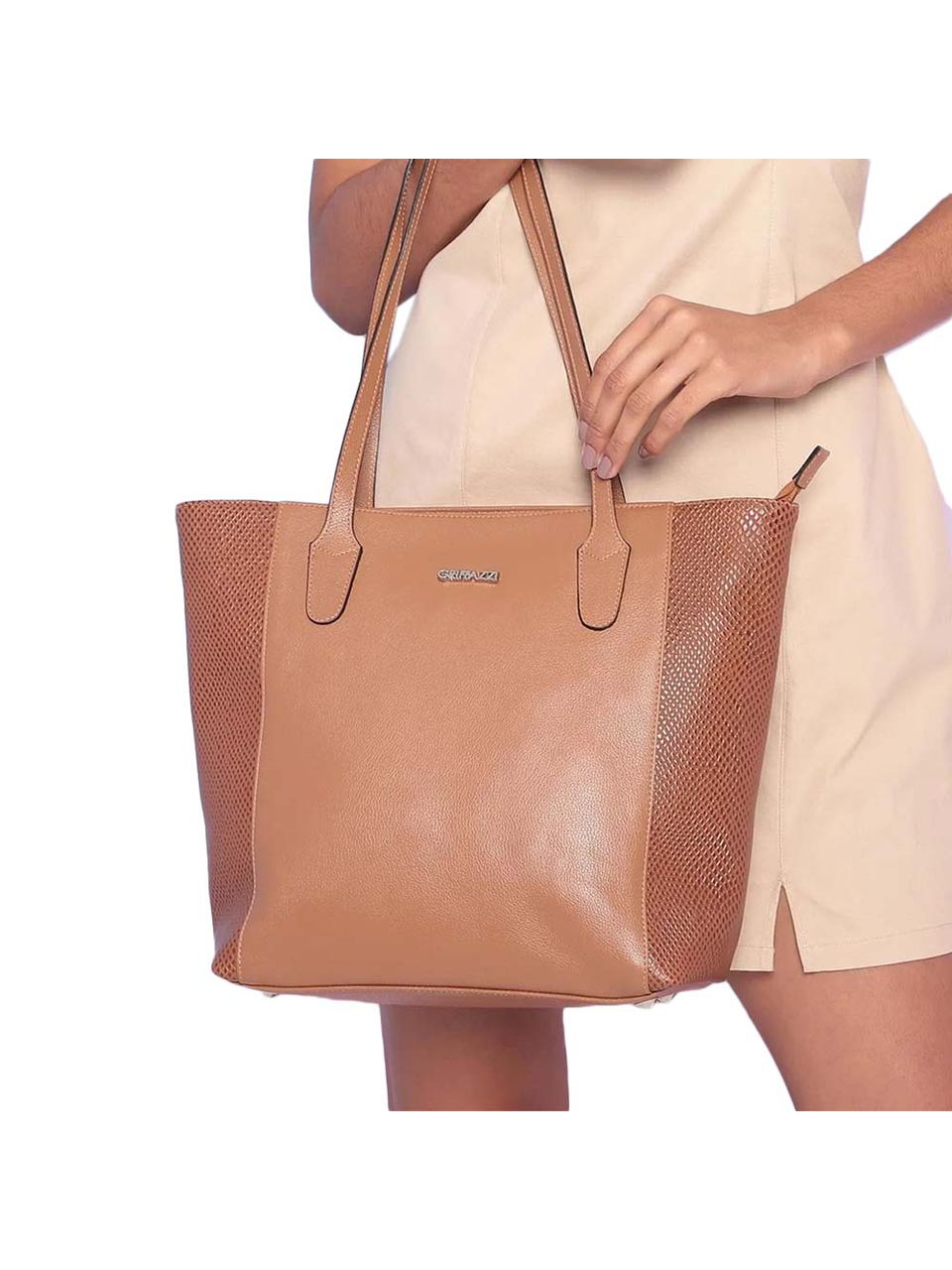 Bolsa de Couro Griffazzi Caramelo