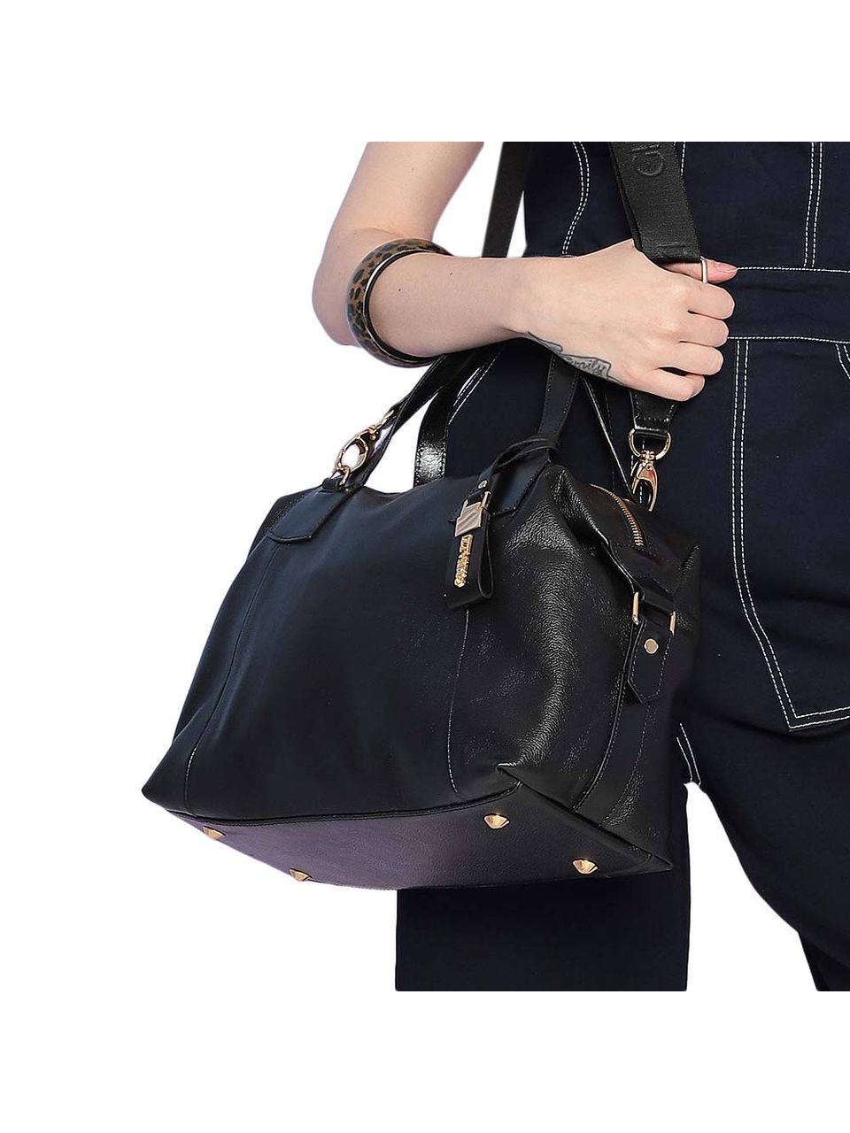 Bolsa de Couro Griffazzi Preta
