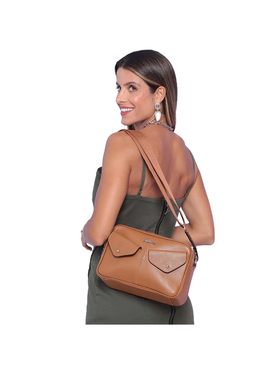 Bolsa de Couro Griffazzi Mel