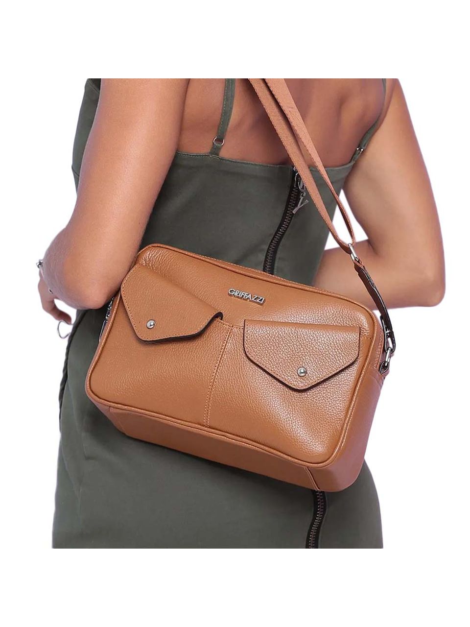 Bolsa de Couro Griffazzi Mel