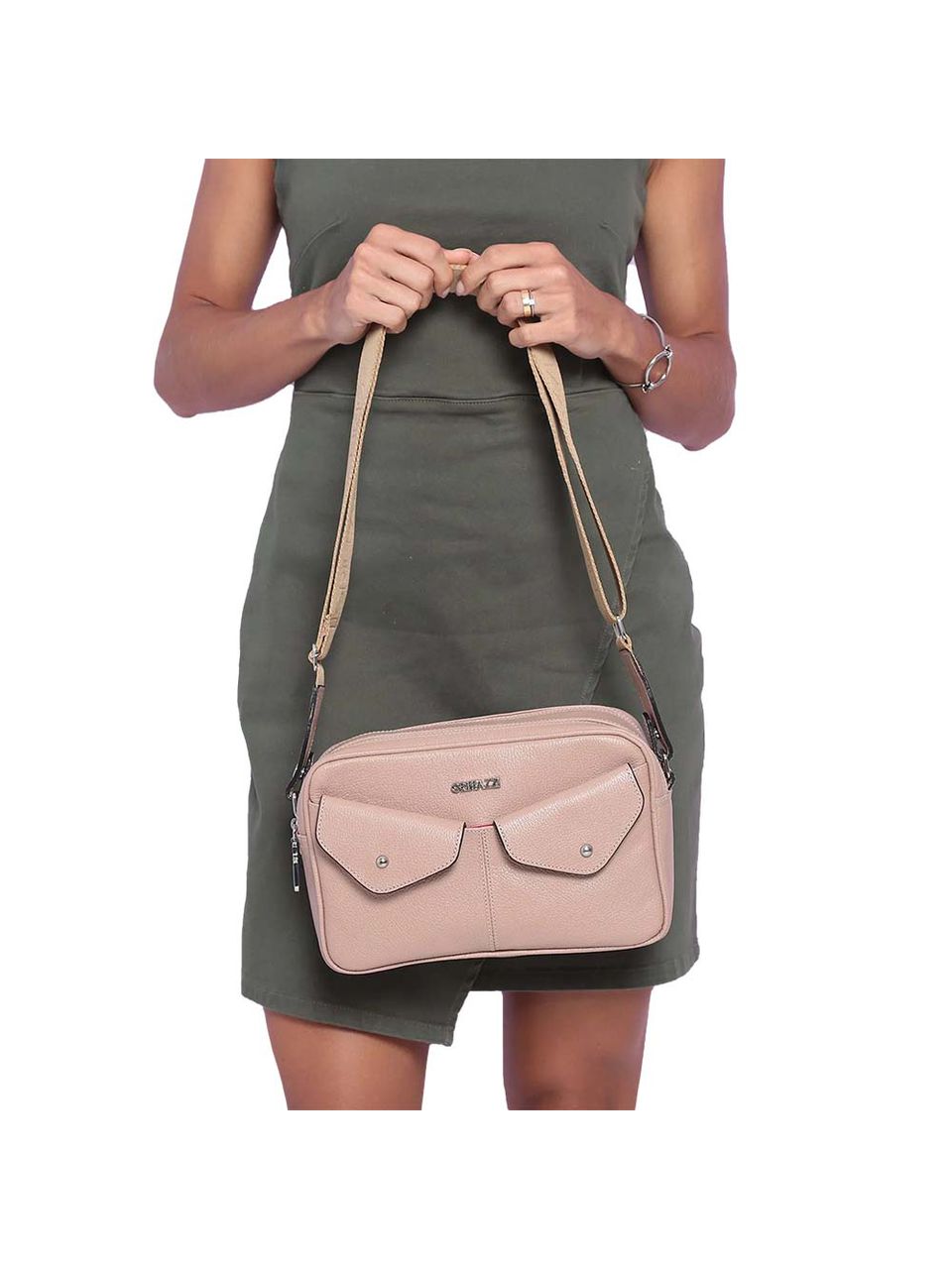 Bolsa de Couro Griffazzi Nude