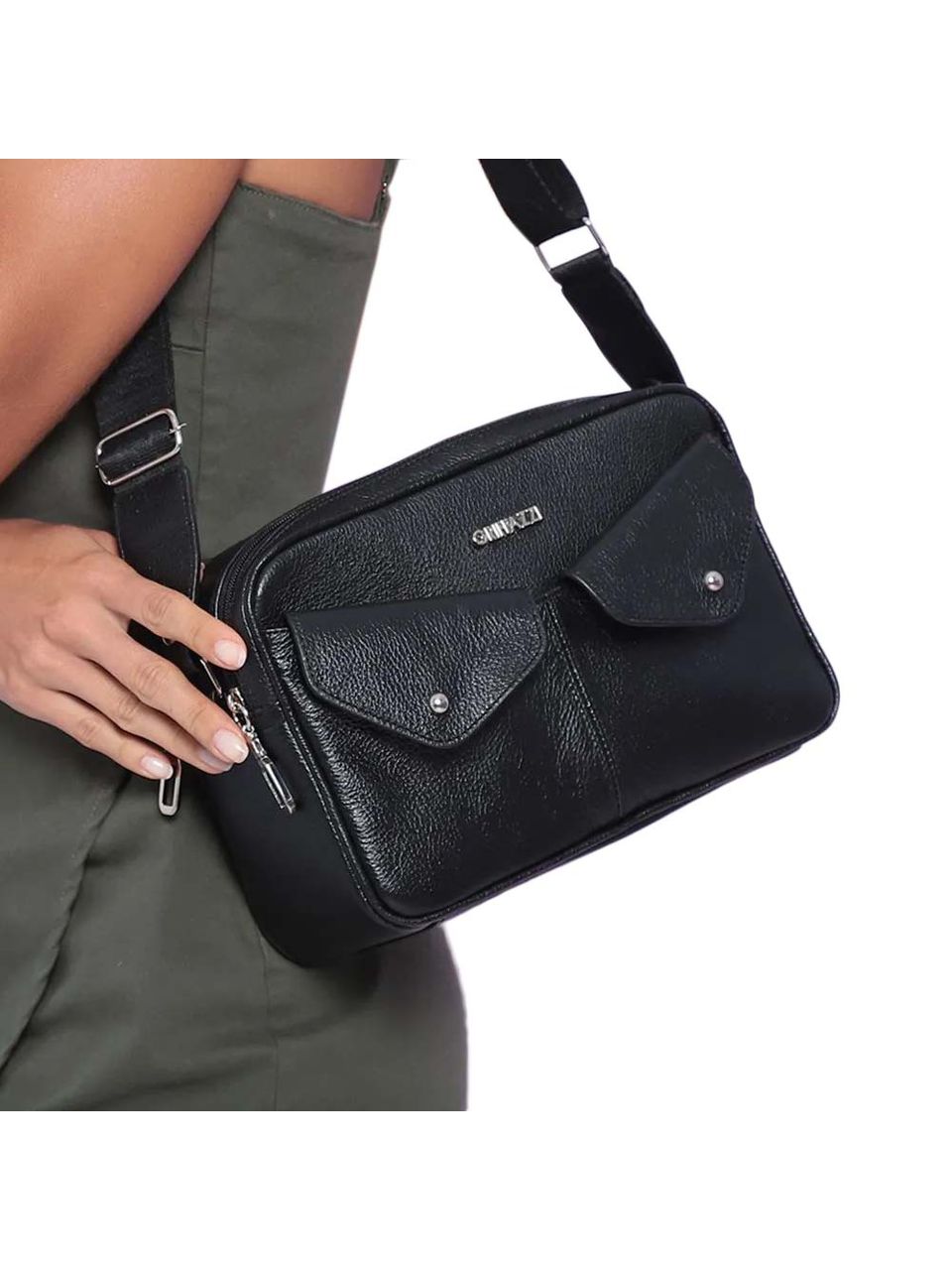 Bolsa de Couro Griffazzi Preta