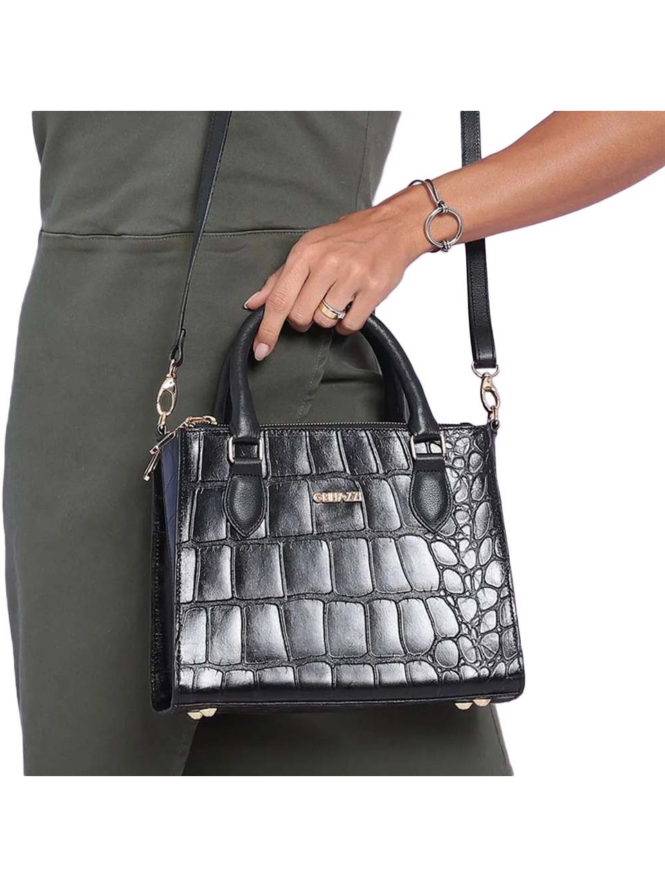 Bolsa de Couro Griffazzi Preta