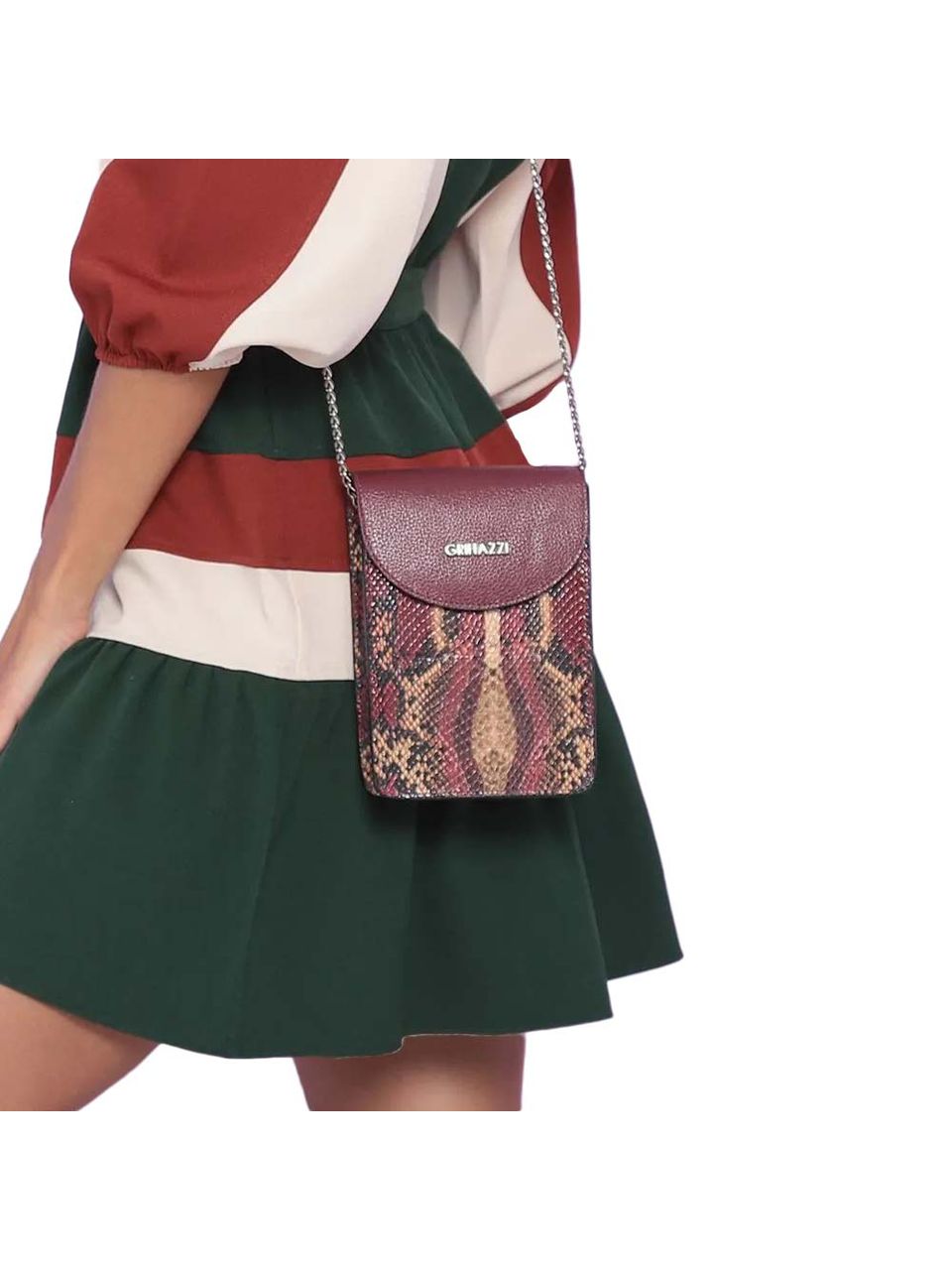 Bolsa de Couro Griffazzi Bordô