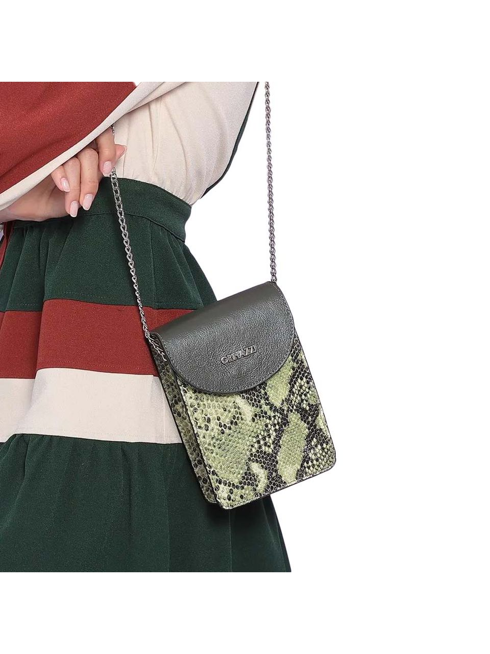Bolsa de Couro Griffazzi Verde Oliva