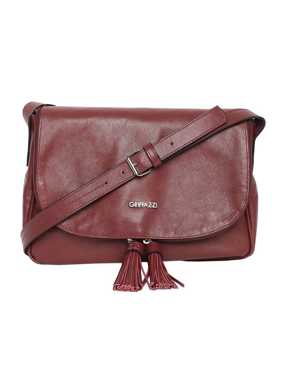 Bolsa de Couro Griffazzi Bordô