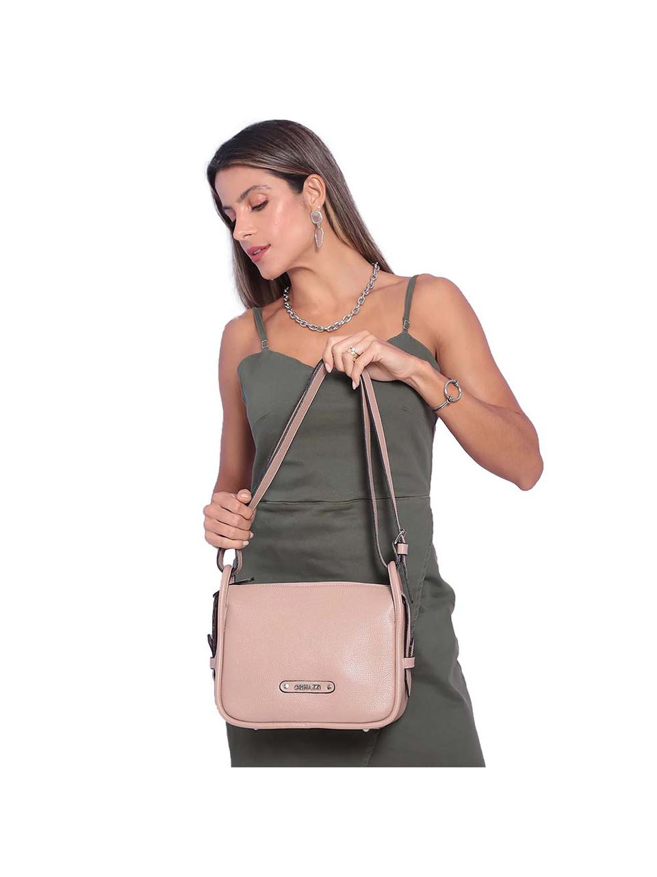 Bolsa de Couro Griffazzi Nude