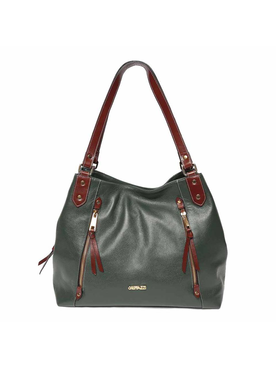 Bolsa de Couro Griffazzi Verde Oliva