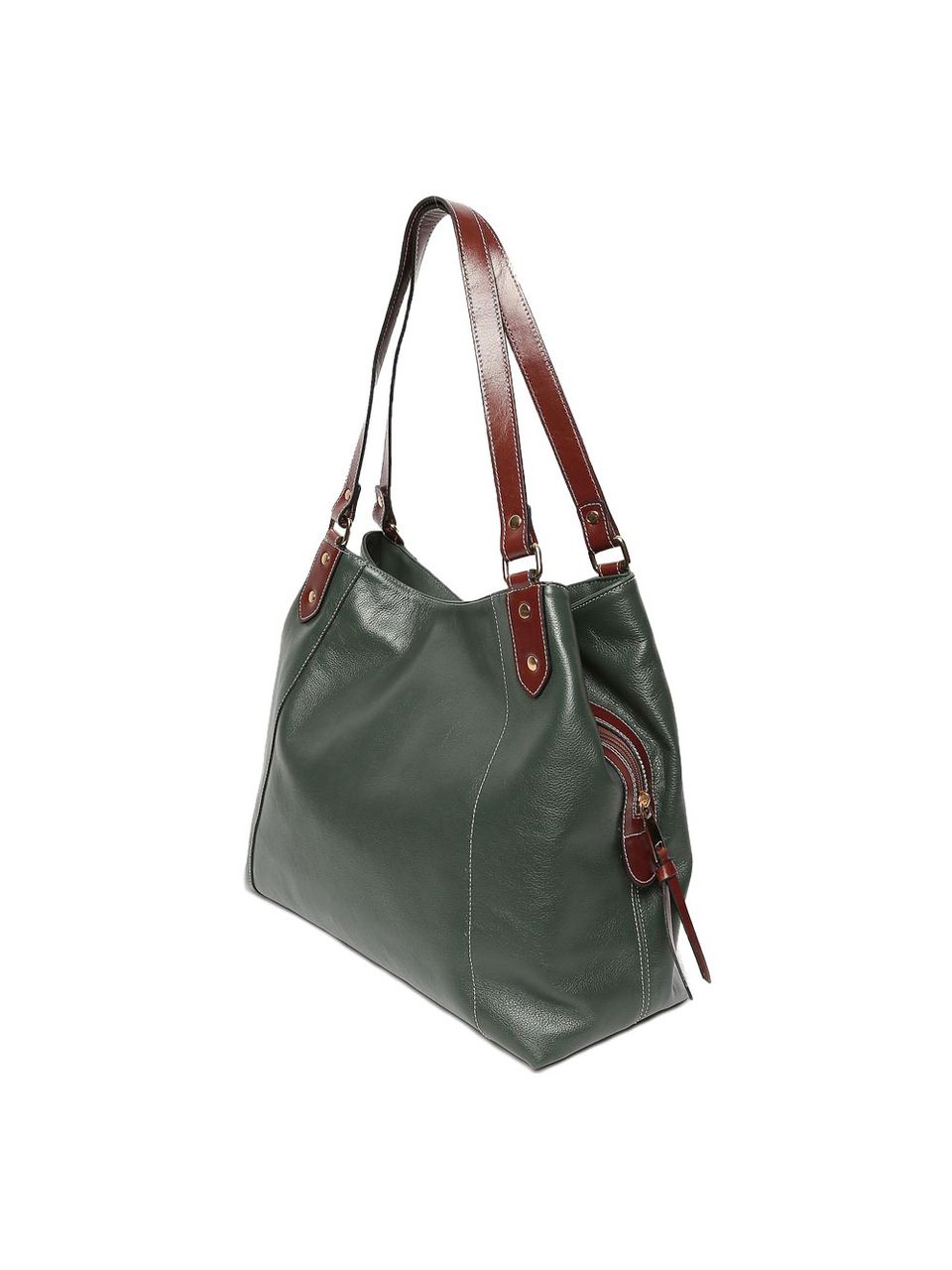 Bolsa de Couro Griffazzi Verde Oliva
