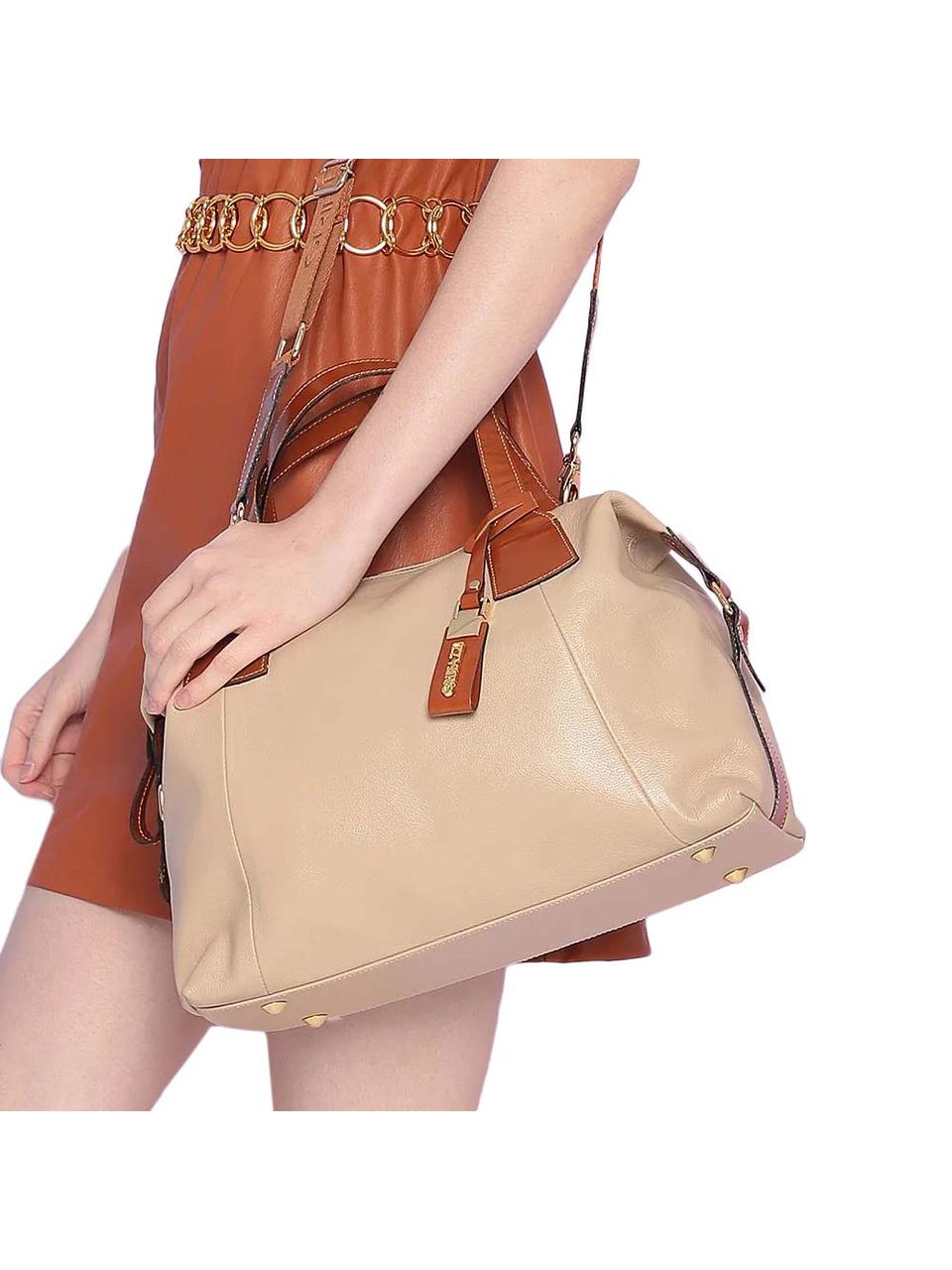 Bolsa de Couro Griffazzi Nude