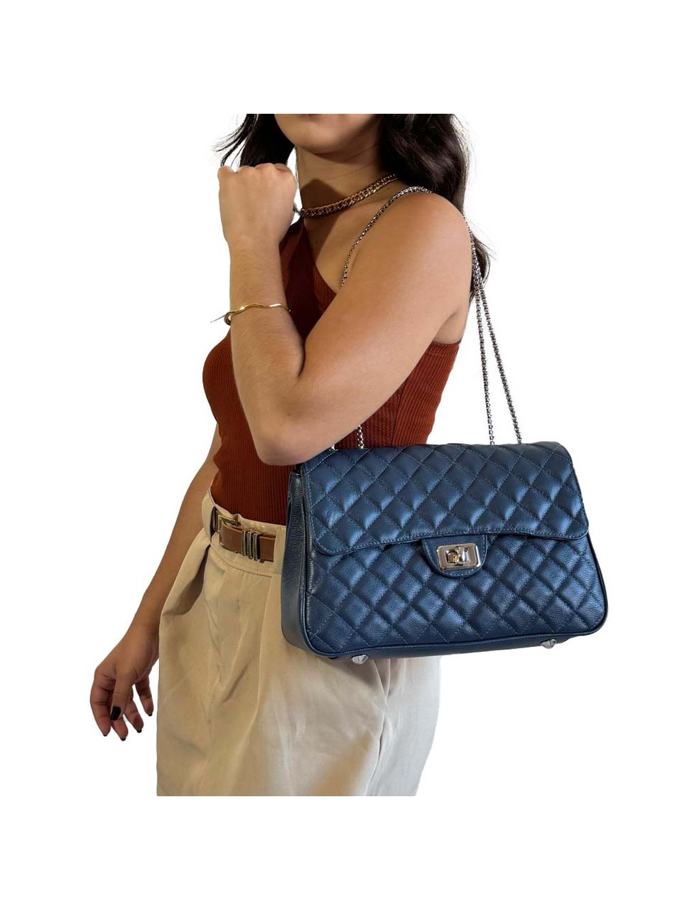 Bolsa de Couro Griffazzi Marinho
