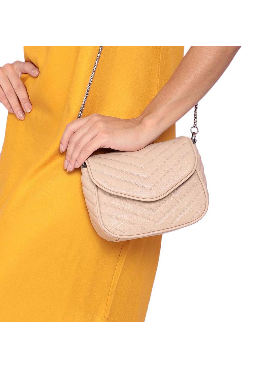 Bolsa de Couro Griffazzi Nude