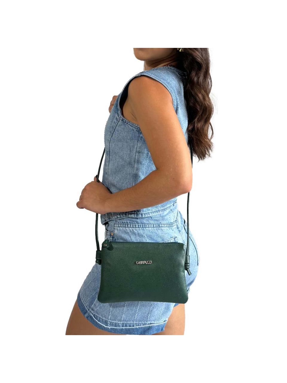 Bolsa de Couro Griffazzi Verde