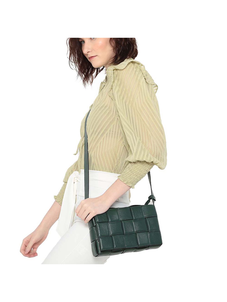 Bolsa de Couro Griffazzi Verde