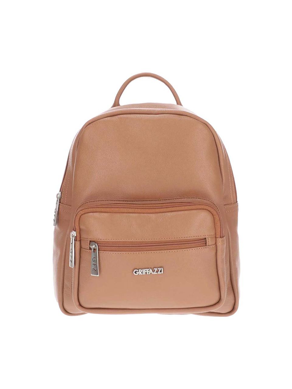 Mochila de Couro Griffazzi Caramelo