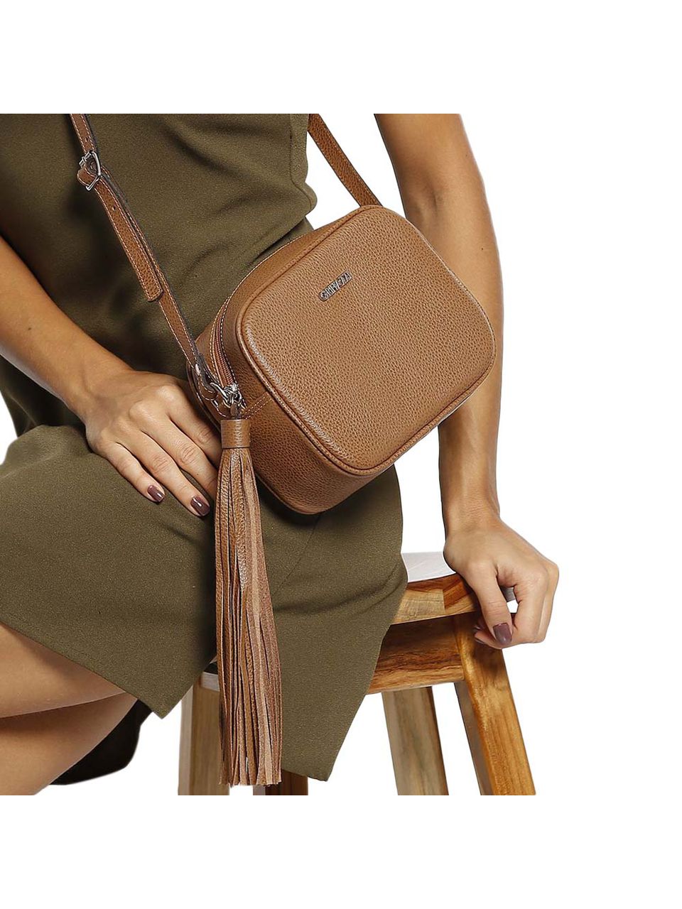 Bolsa de Couro Griffazzi Mel