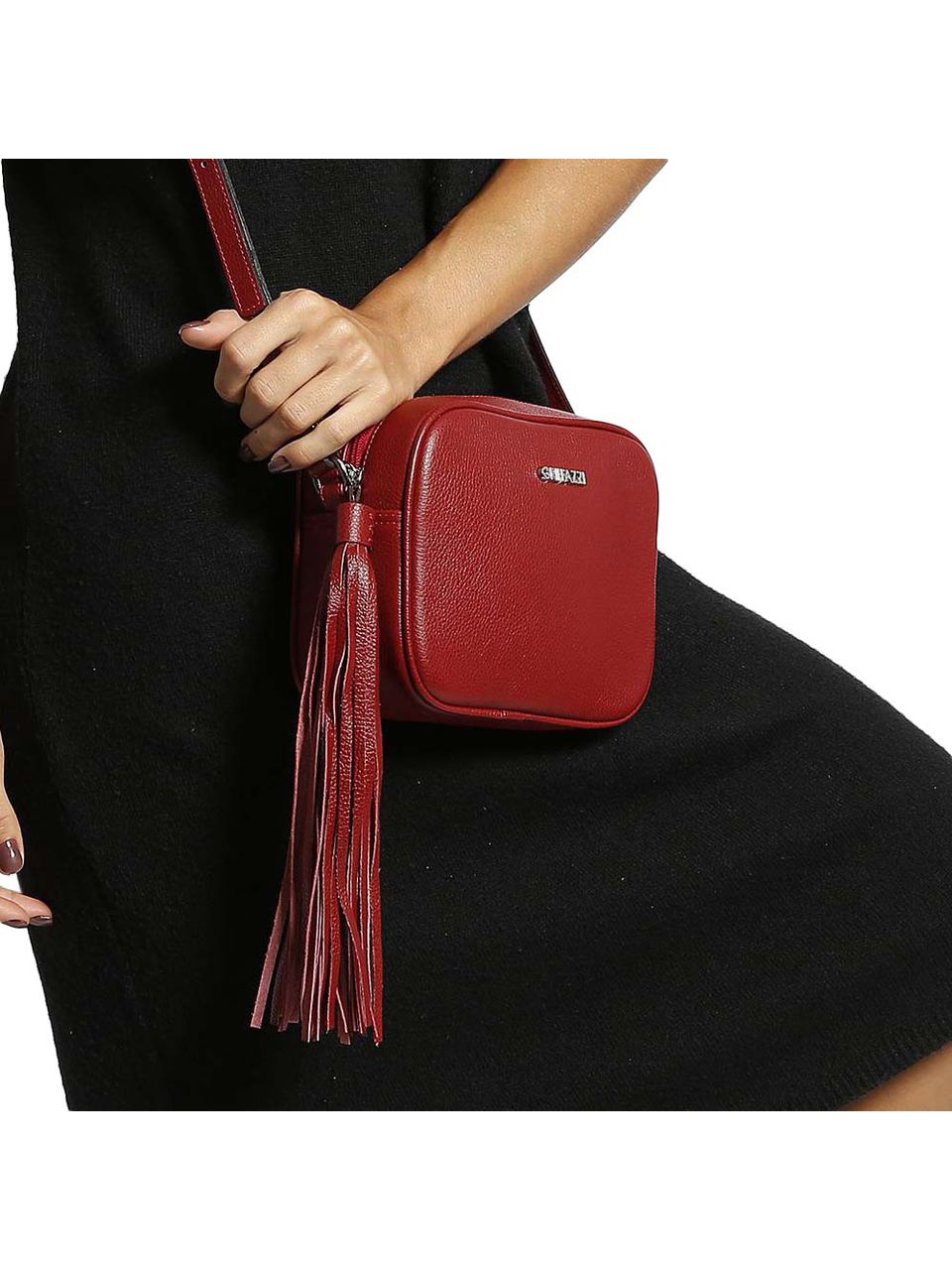Bolsa de Couro Griffazzi Vermelha