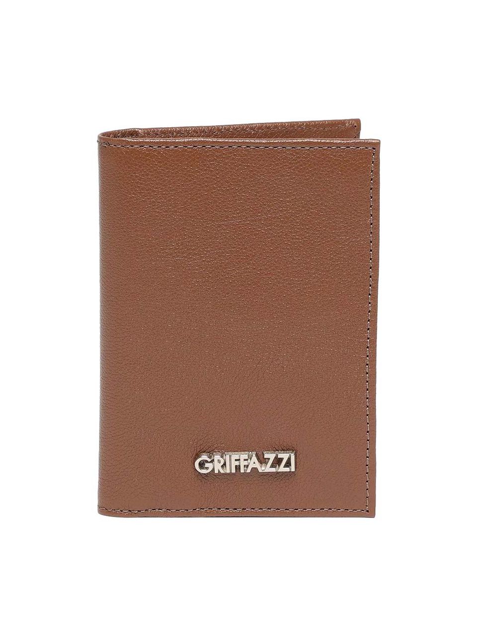 Porta passaporte de Couro Griffazzi Marrom